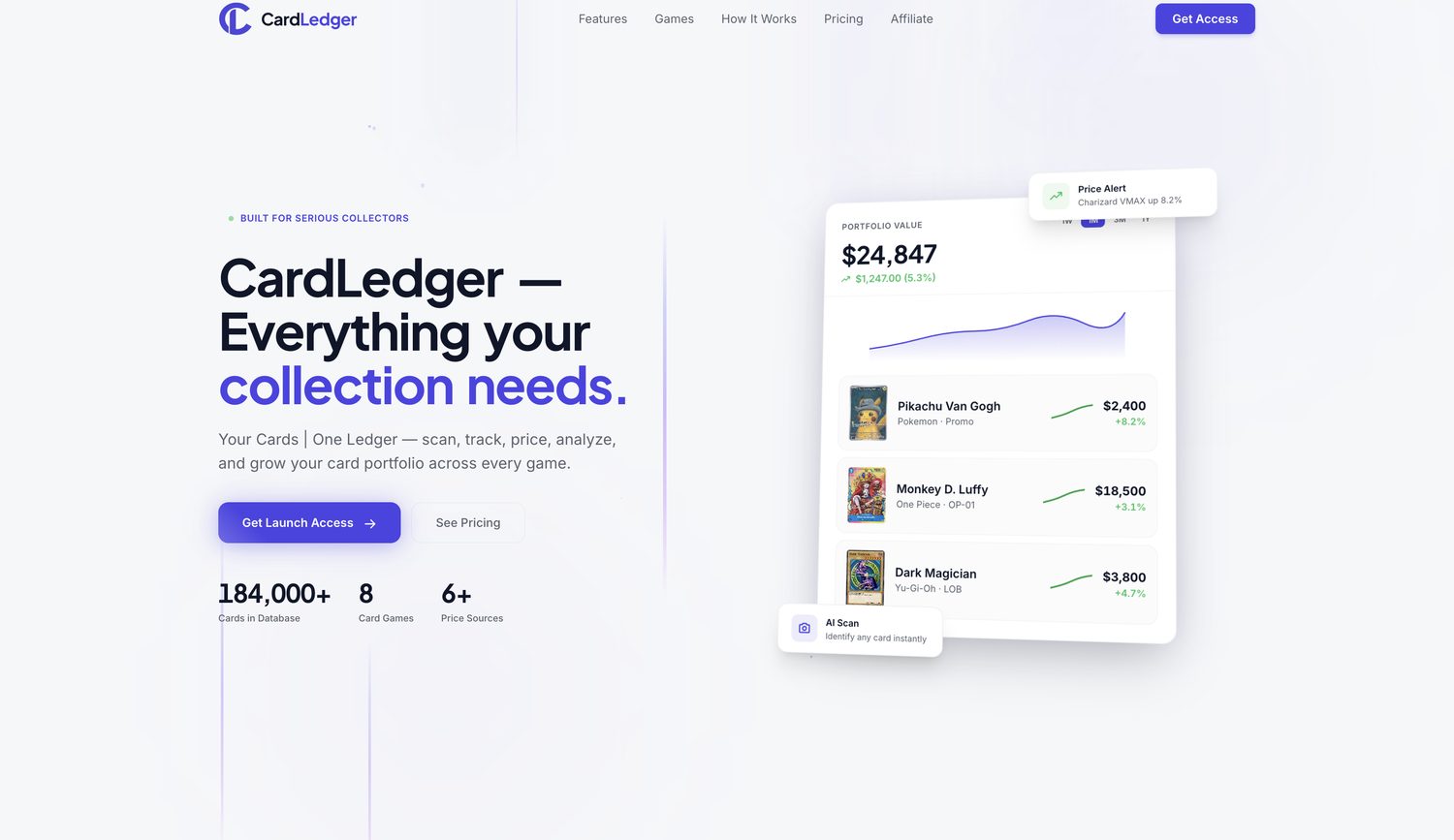 usecardledger.com — website built by Vantix
