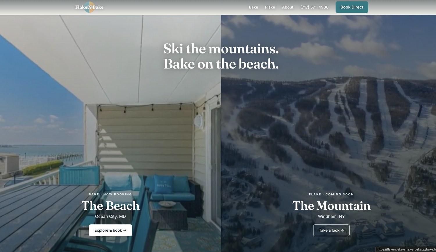 flakenbakeproperties.com — website built by Vantix