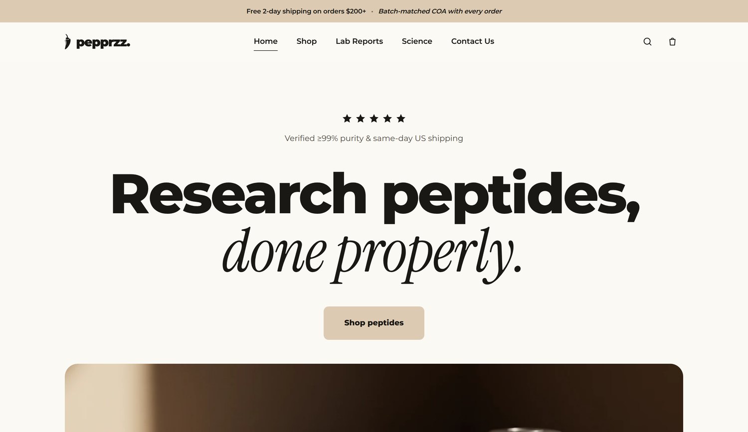 pepprzz.com — website built by Vantix