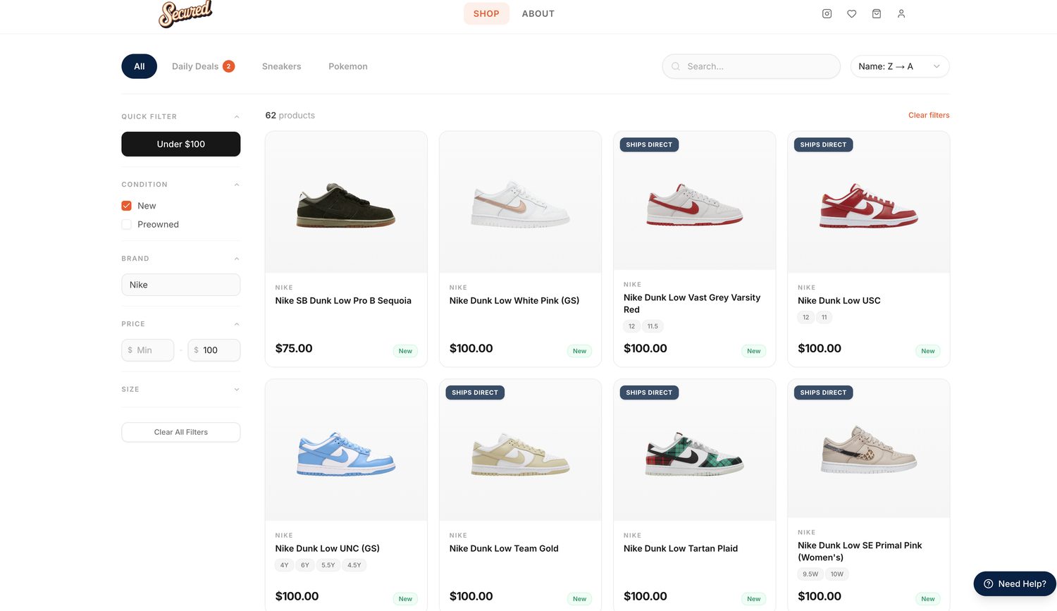 Secured Tampa — website built by Vantix